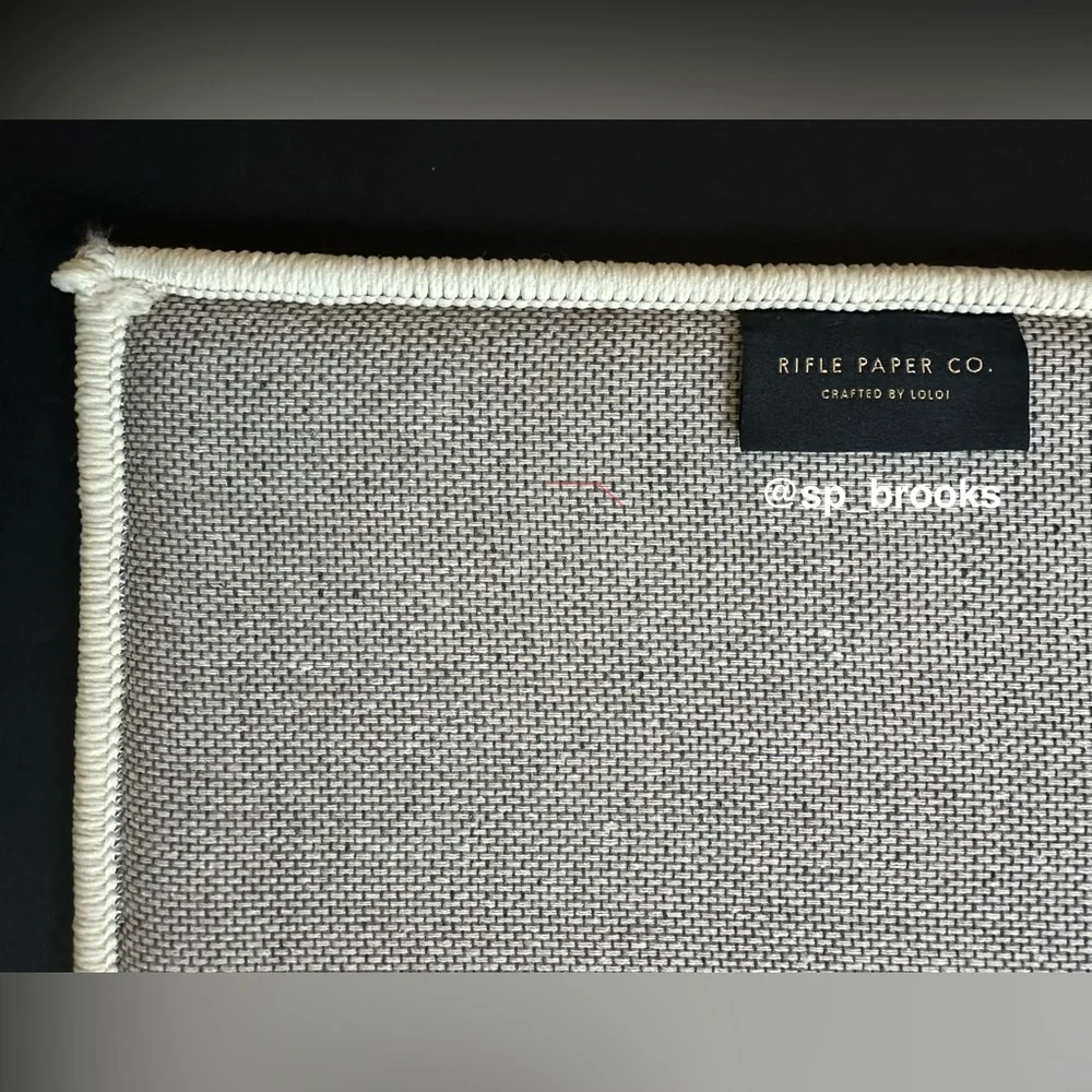 🎁Rifle Paper Co x Loloi Delilah 17”x24” Bath Rug - Multi Foam Polyester Pile